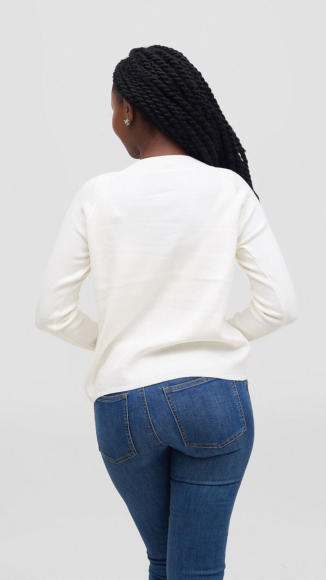 The Fashion Frenzy Pointelle Button-Through Knit Cardigan