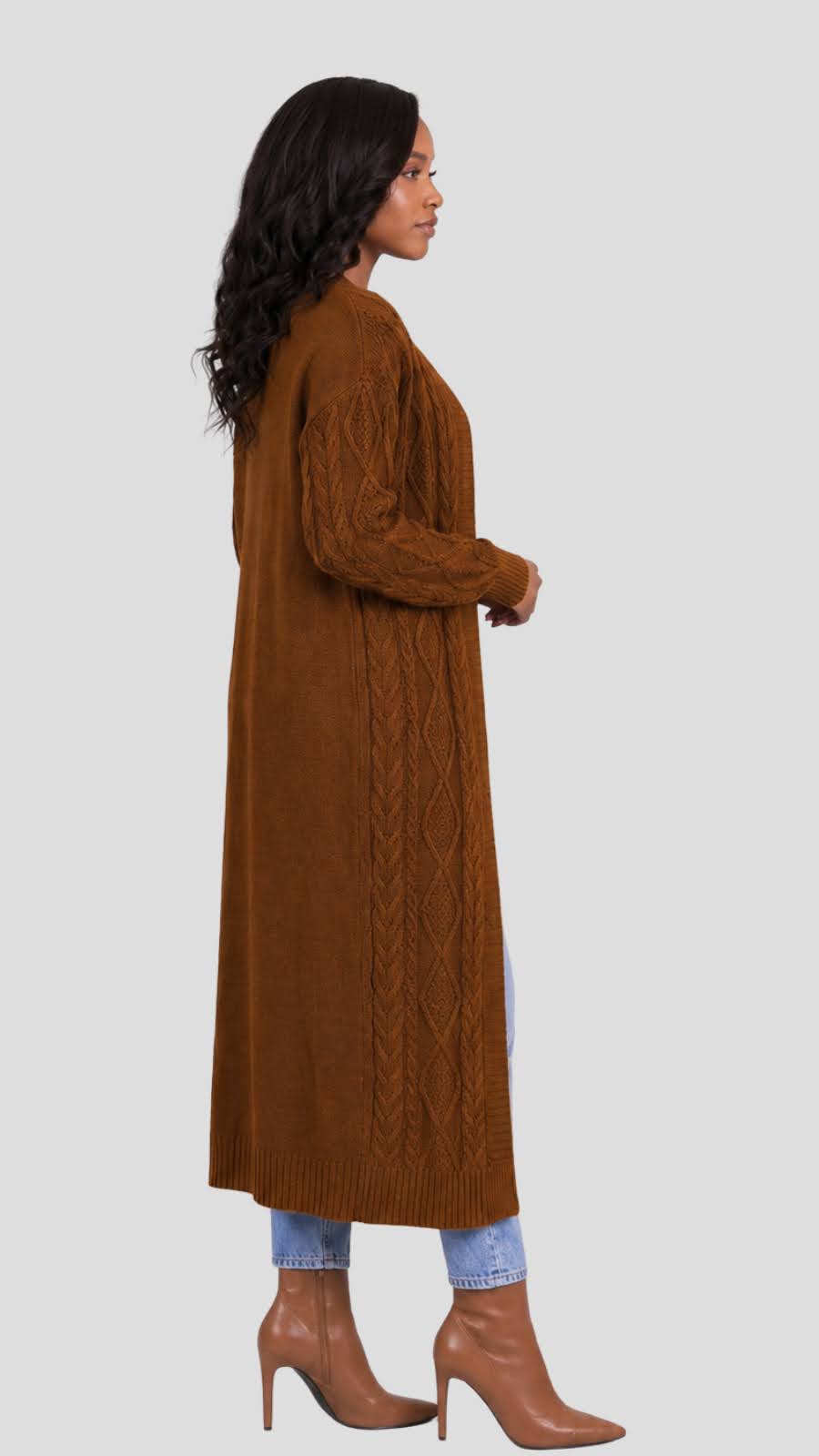 The Fashion Frenzy Maxi Waterfall - Brown