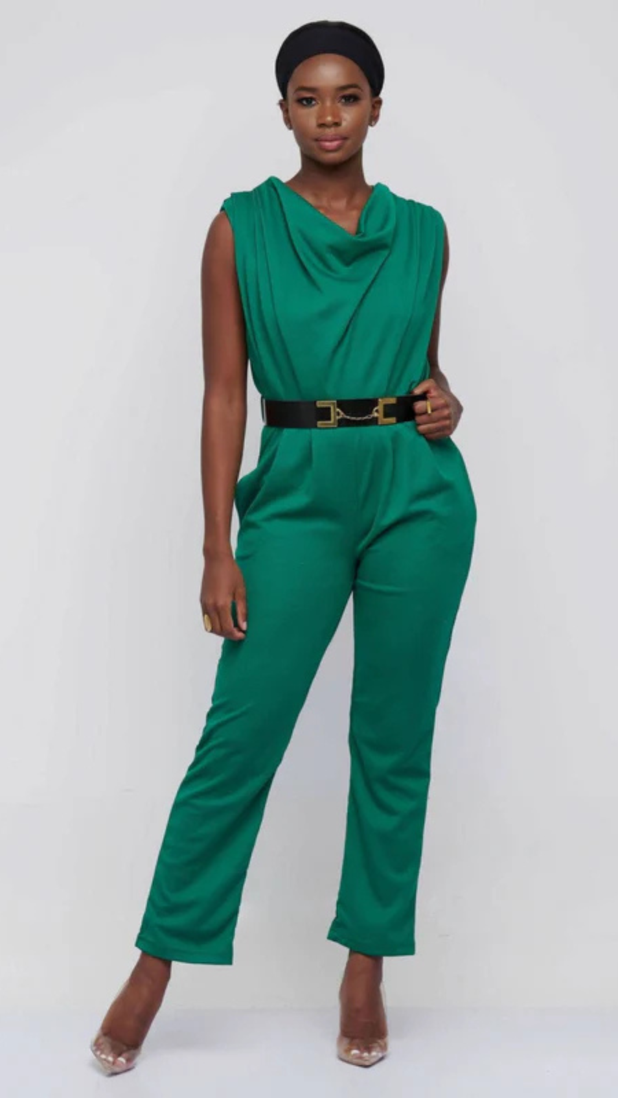 The Fashion Frenzy Inaya Jumpsuit - Green