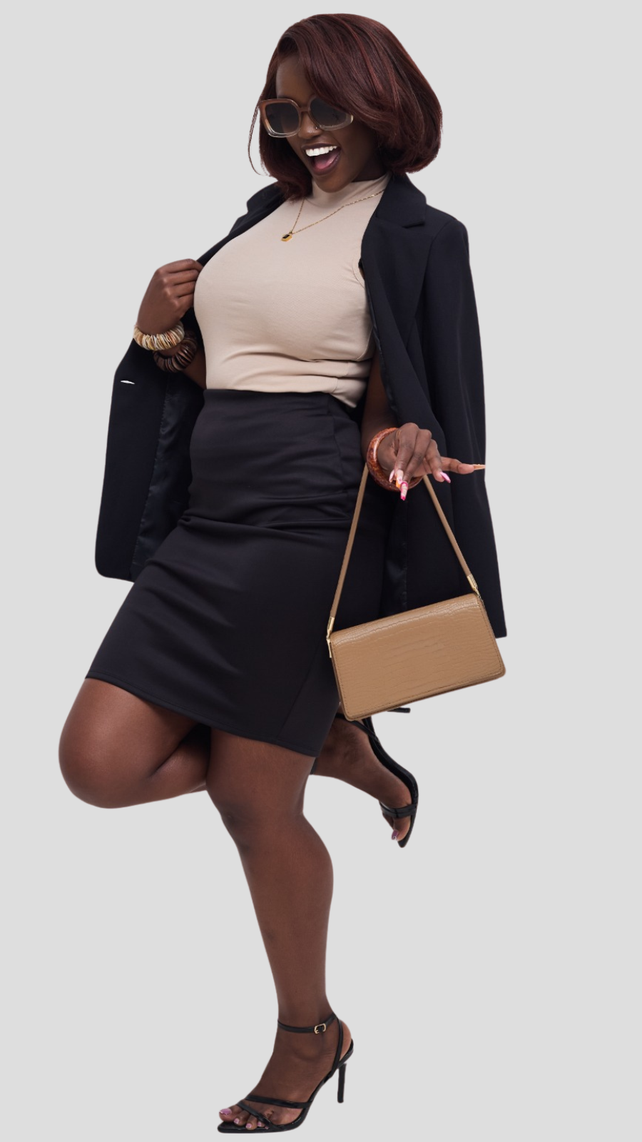 The Fashion Frenzy Celine Tailored Blazer - Black