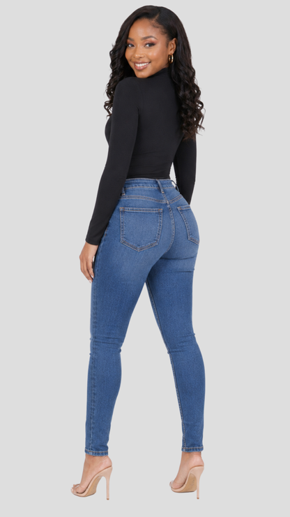 The Fashion Frenzy Square-Neck Bodysuit - Black