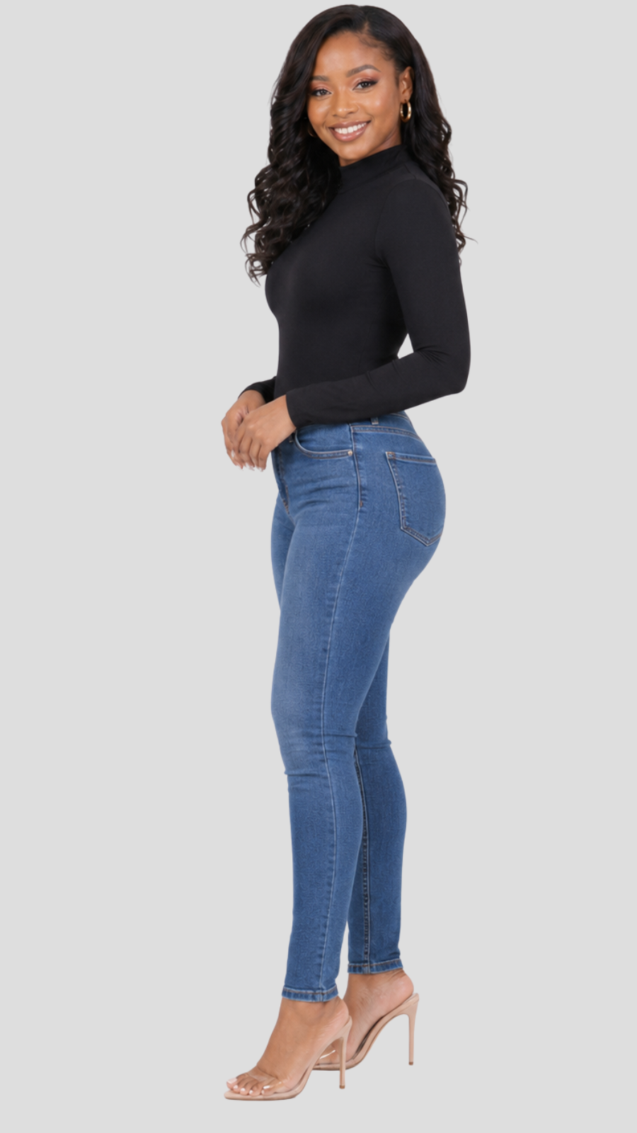 The Fashion Frenzy Square-Neck Bodysuit - Black