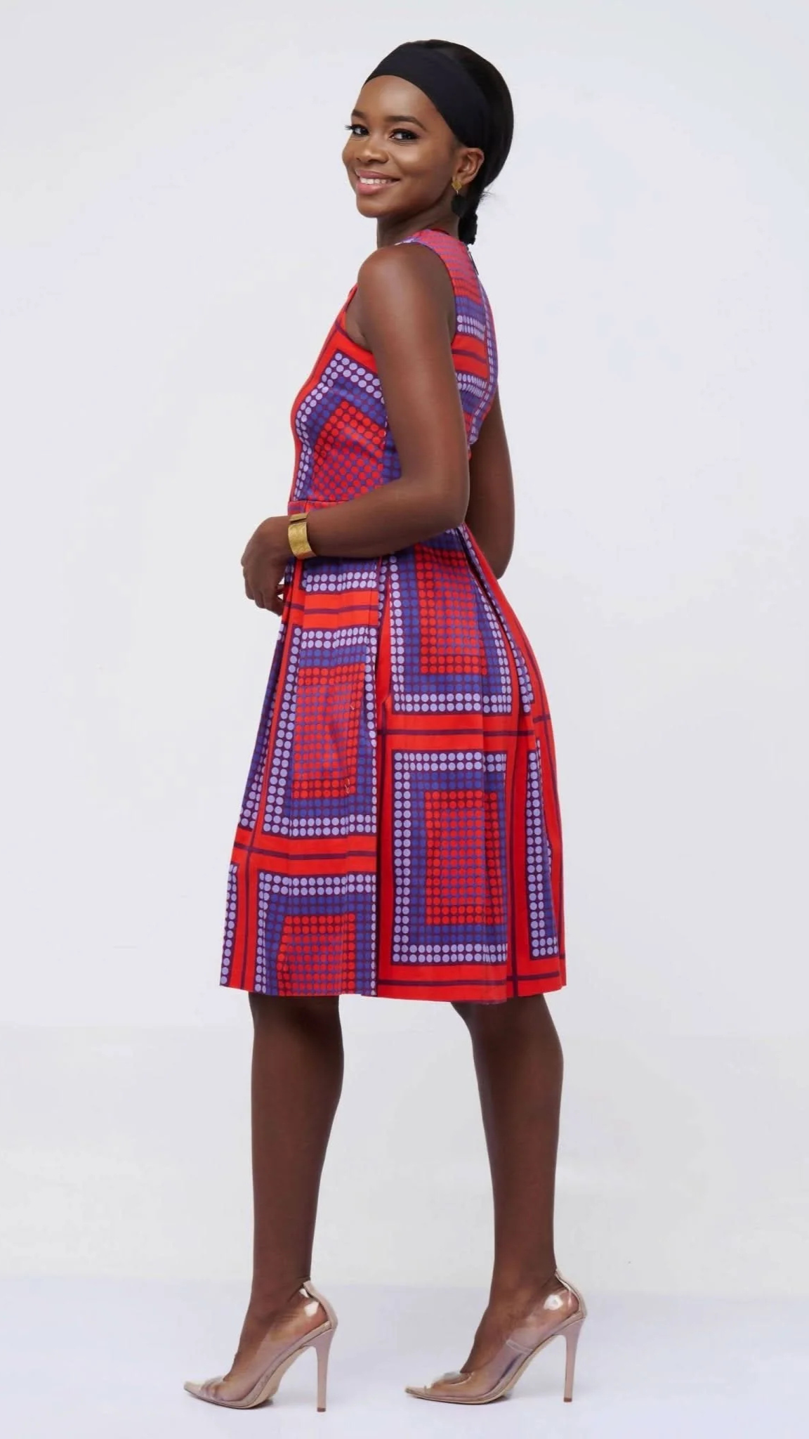 The Fashion Frenzy Polka Skater - Red
