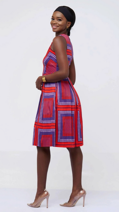 The Fashion Frenzy Polka Skater - Red