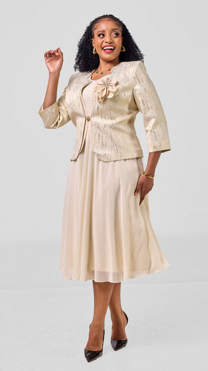 The Sarai Flowing Gold Suit Set-Gold