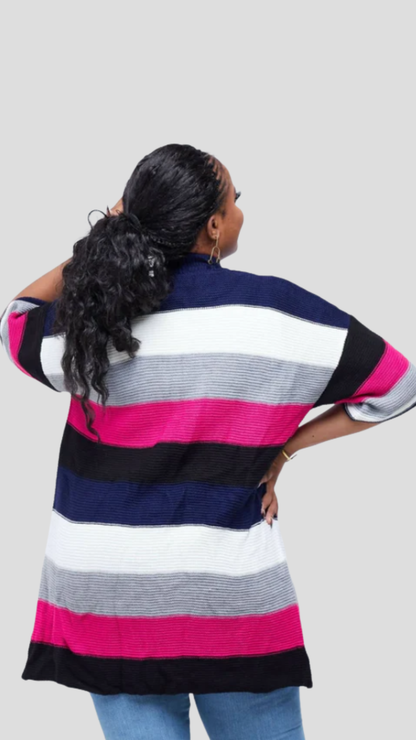 The Fashion Frenzy Waterfall Cardigan - Multicolored