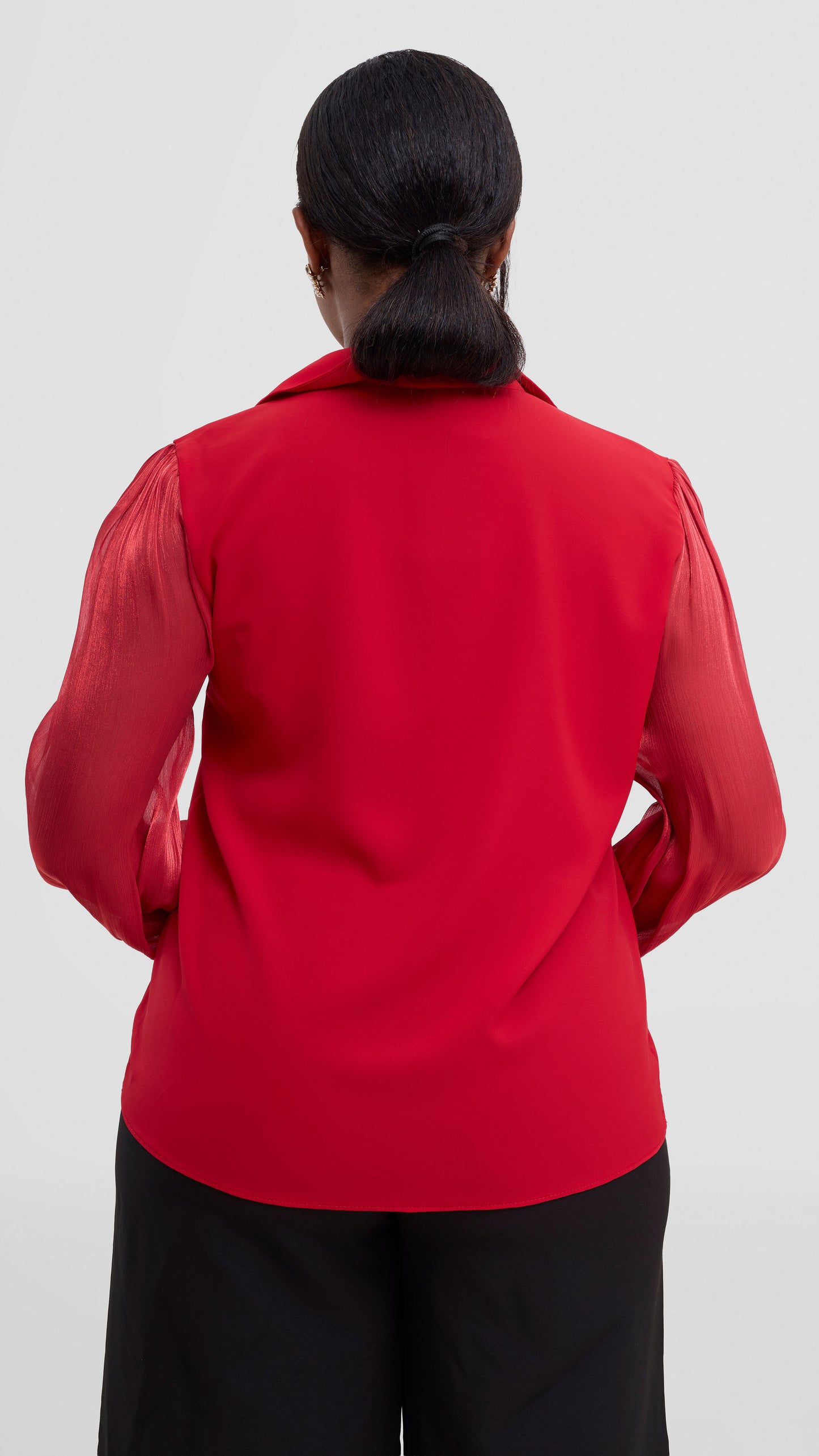 The Fashion Frenzy Necklace Top- Red