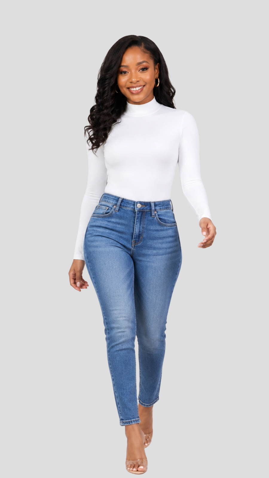 The Fashion Frenzy Square-Neck Bodysuit- White