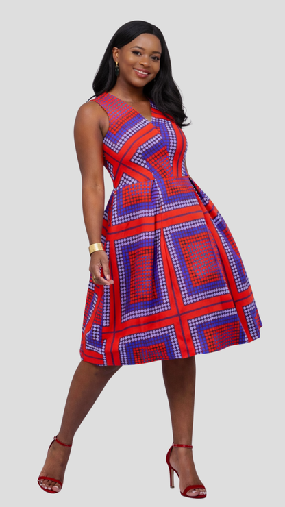 The Fashion Frenzy Polka Skater - Red