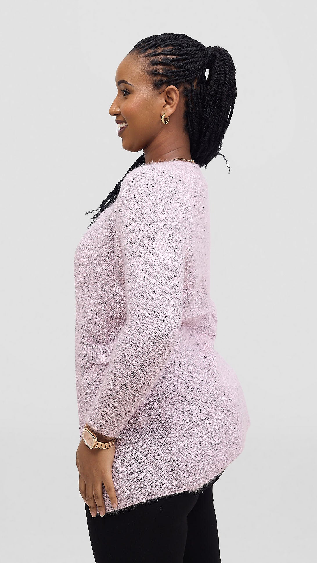 The Fashion Frenzy Waterfall Cardigan Cardigan - Pink