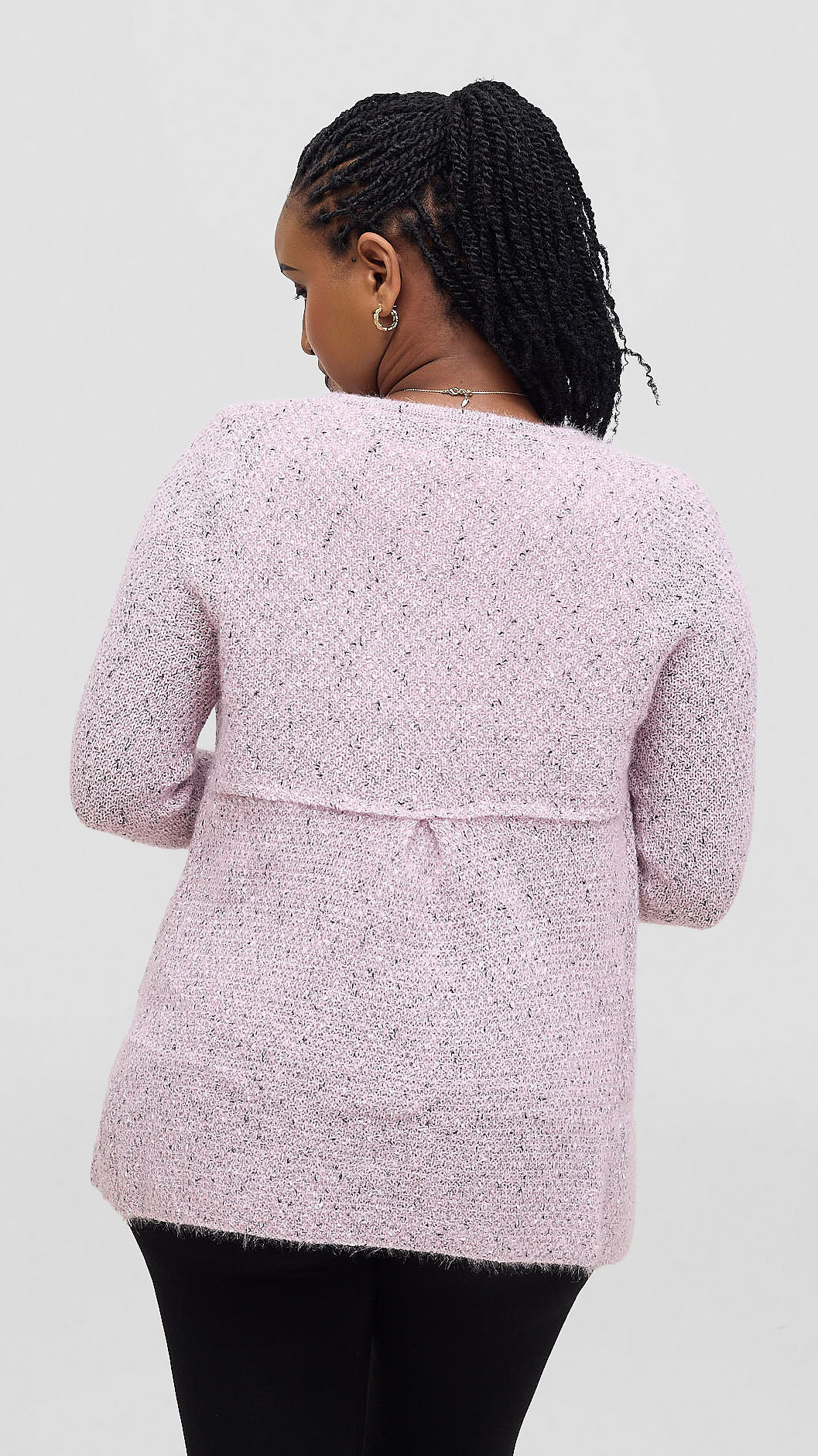 The Fashion Frenzy Waterfall Cardigan Cardigan - Pink