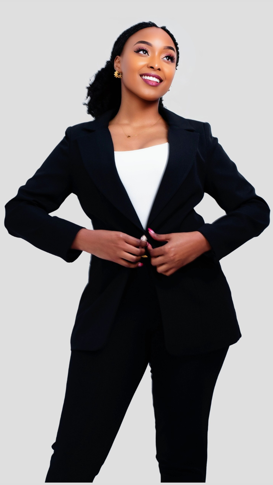 The Fashion Frenzy Celine Tailored Blazer - Black