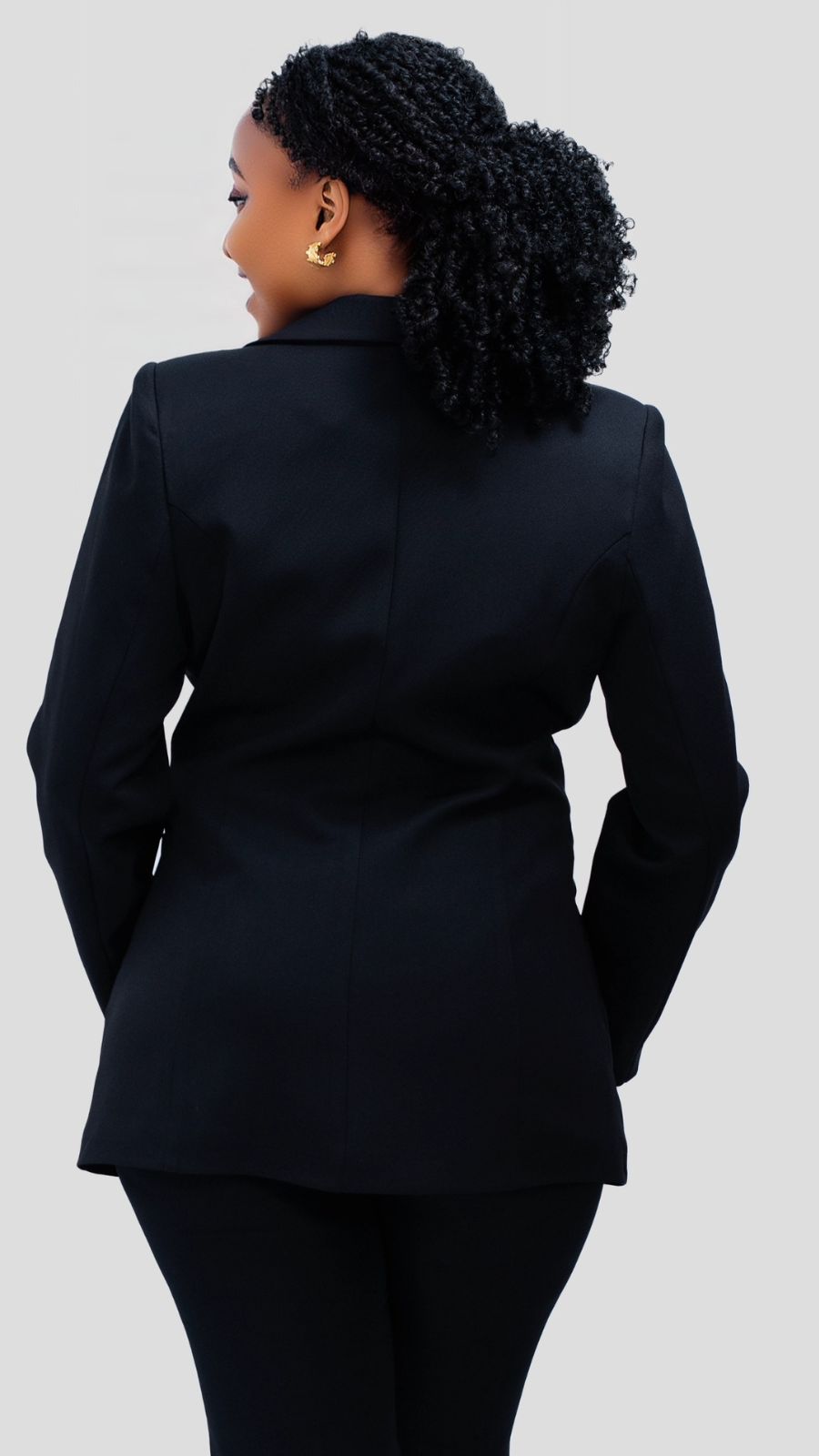 The Fashion Frenzy Celine Tailored Blazer - Black