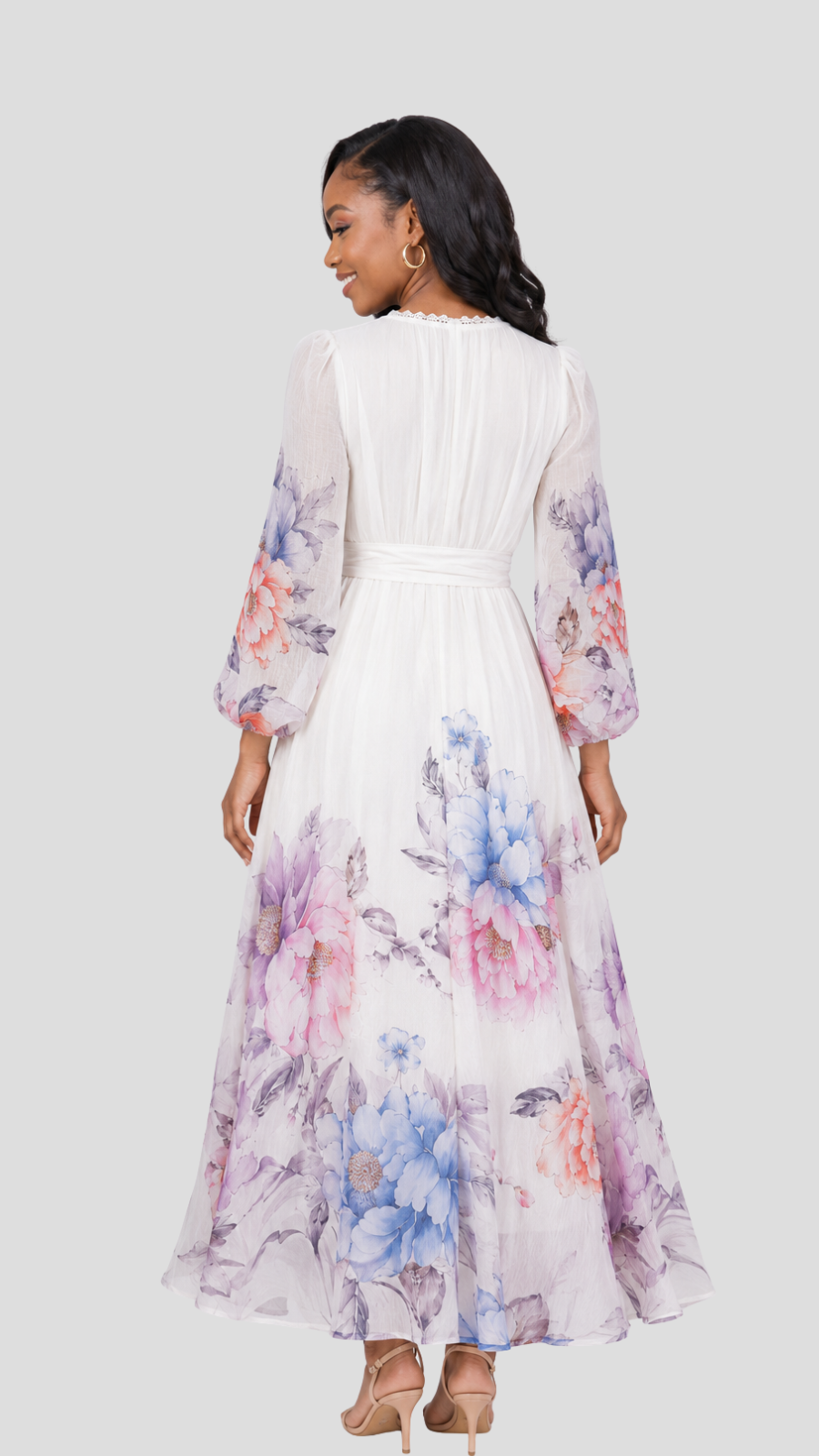 The Fashion Frenzy Rosabelle Lace Bloom Dress - White