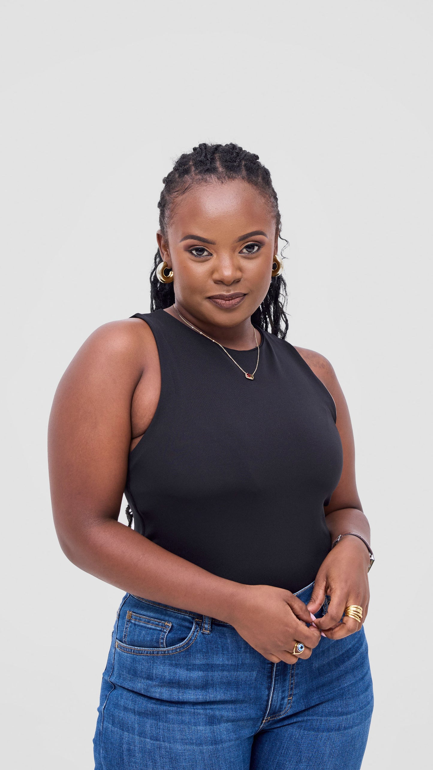 The Fashion Frenzy Sleeveless Bodysuit - Black