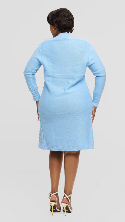 The Fashion Frenzy Waterfall Cardigan - Blue