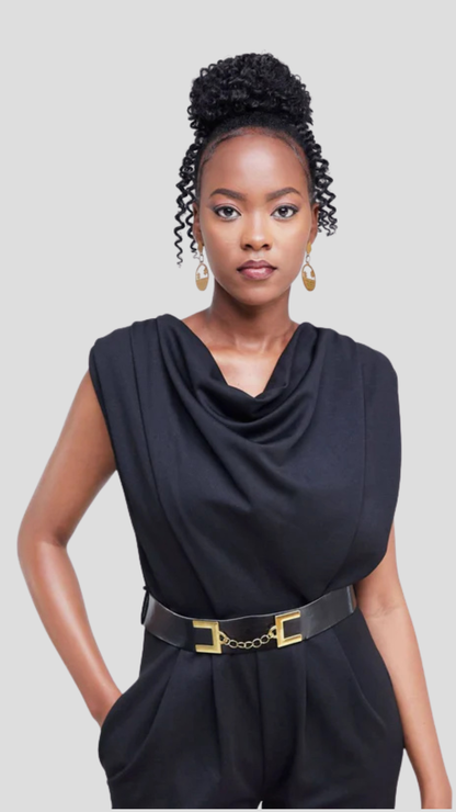 The Fashion Frenzy Inaya Jumpsuit - Black