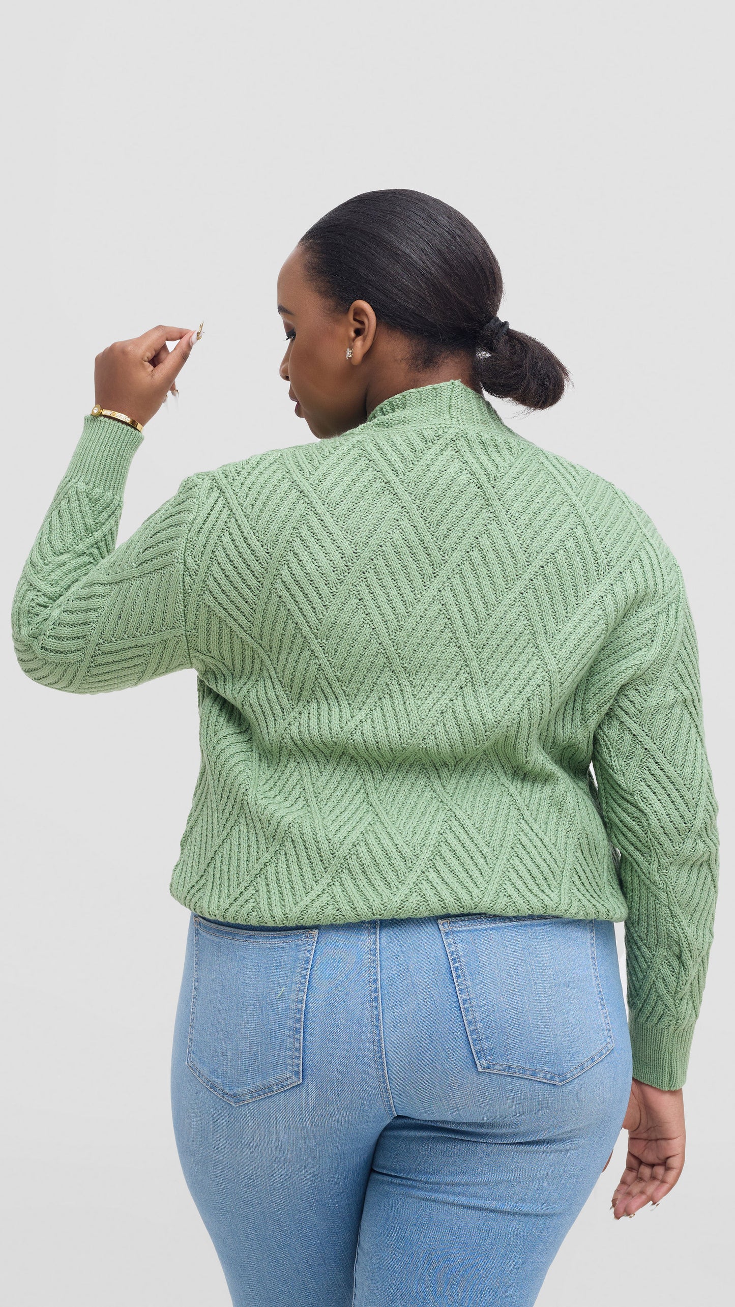 The Fashion Frenzy Button Cardigan Sweater - Green
