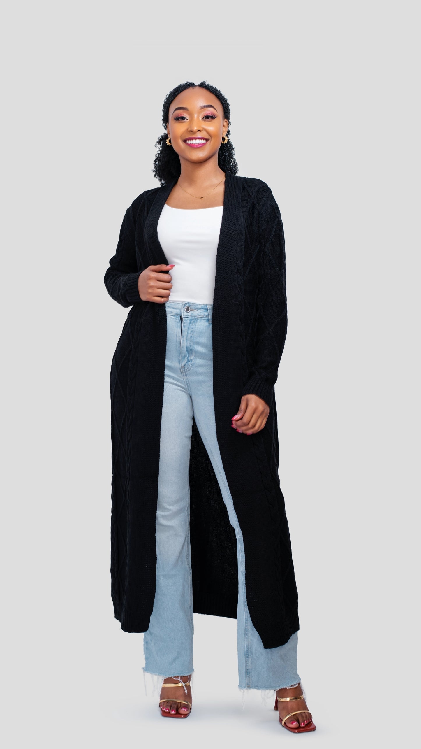 The Fashion Frenzy Maxi Waterfall - Black