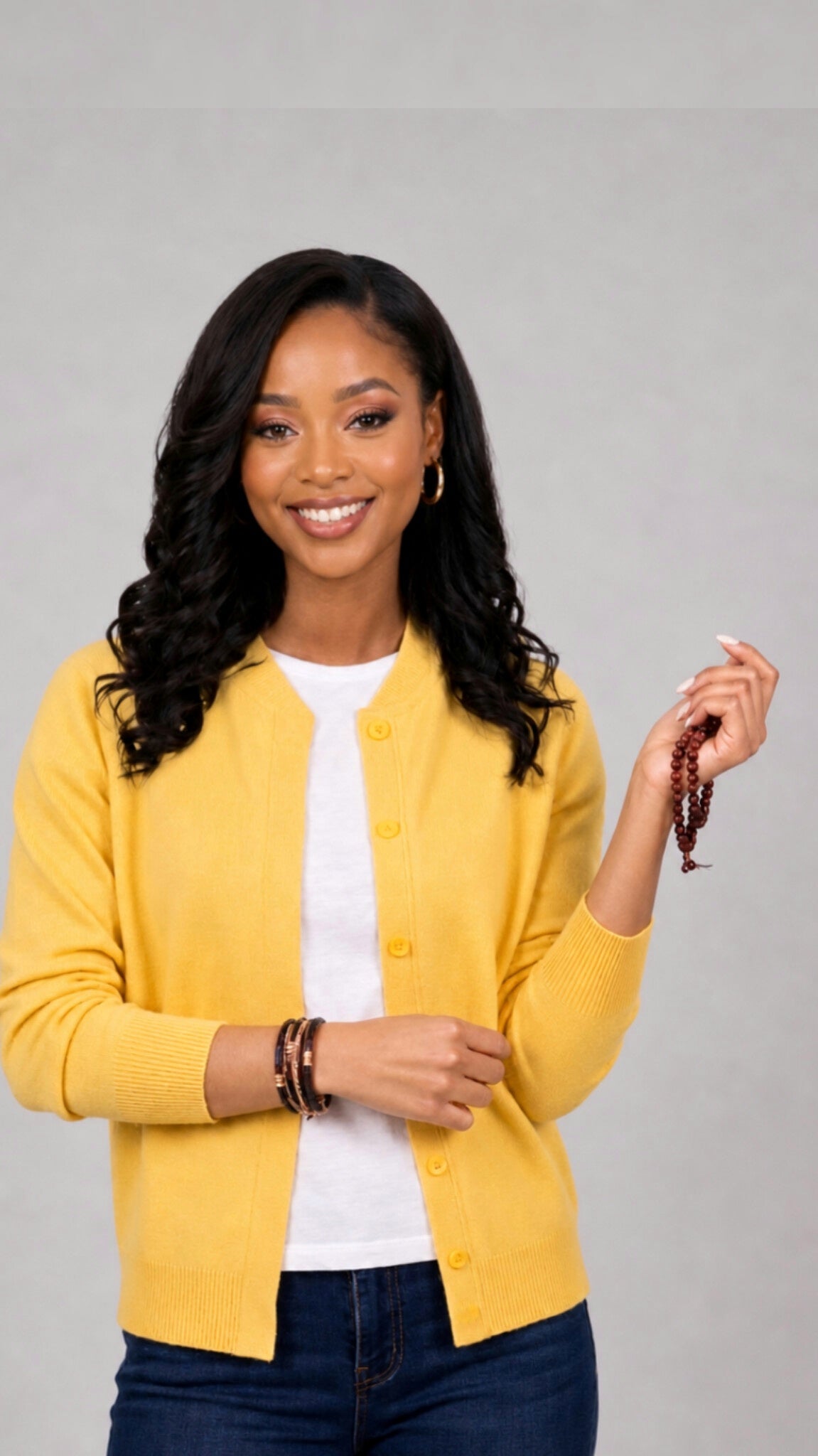 The Fashion Frenzy Mock Button Cardigan - Yellow