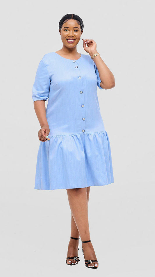 Blue Shift Dress