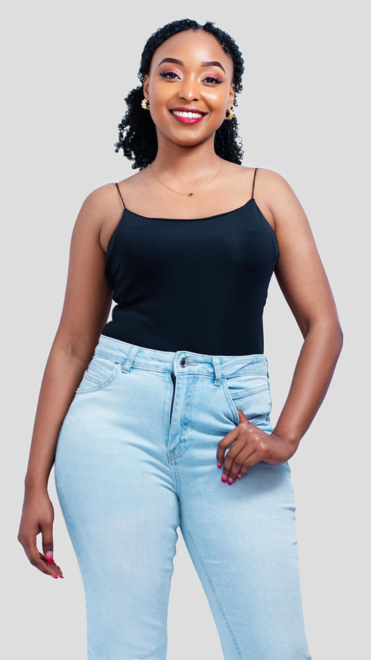 The Fashion Frenzy Luxe Bodysuit – Black