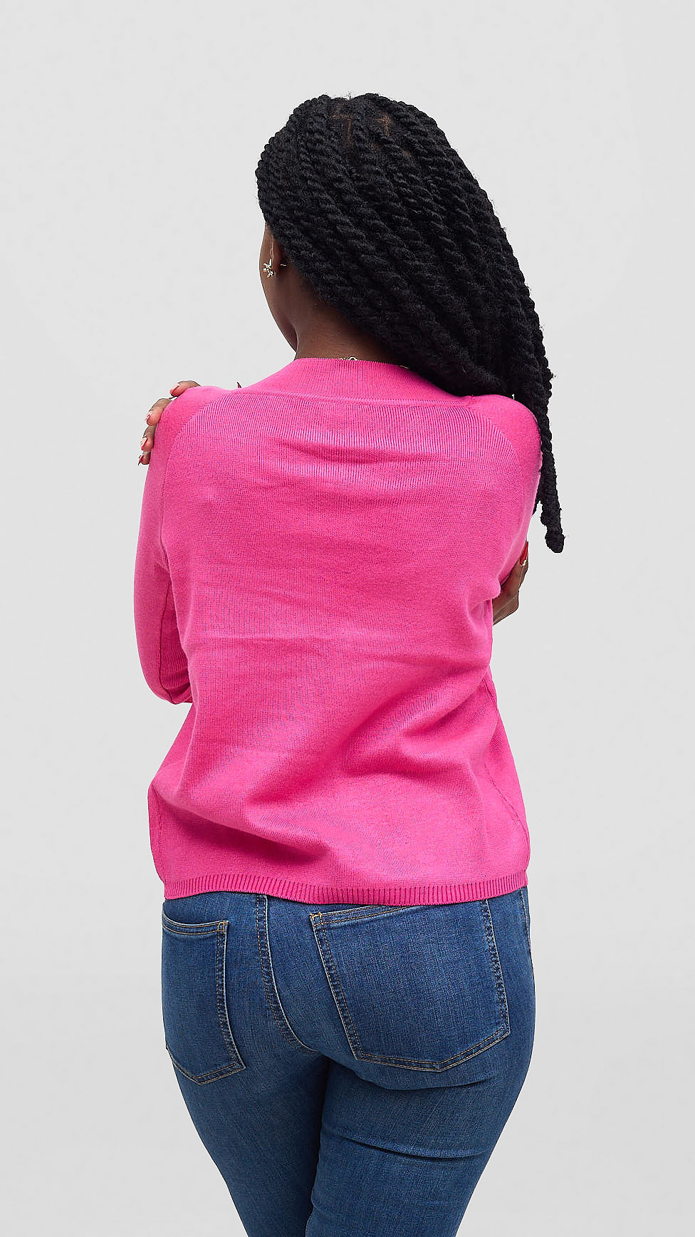 The Fashion Frenzy Mock Button Cardigan - Pink