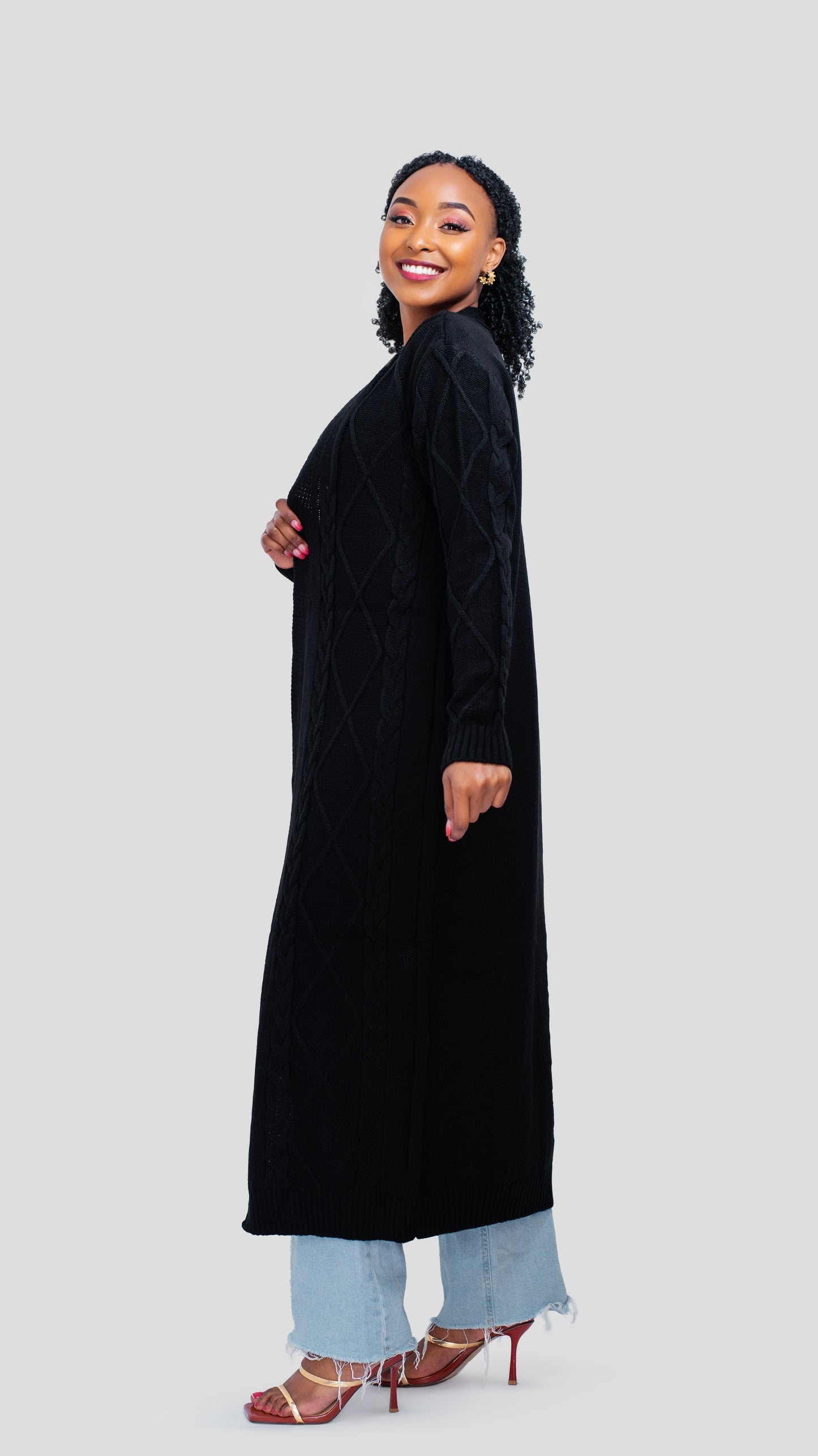 The Fashion Frenzy Maxi Waterfall - Black