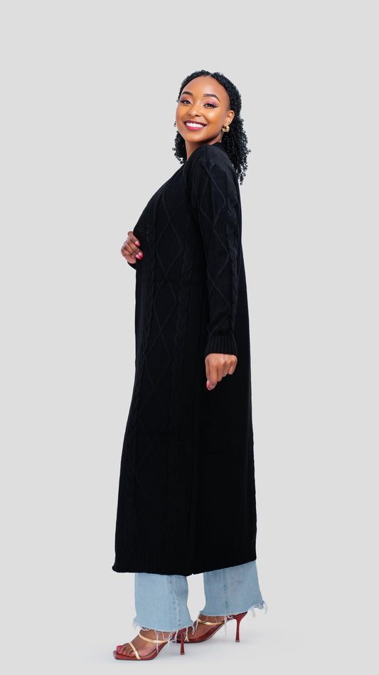 The Fashion Frenzy Maxi Waterfall - Black