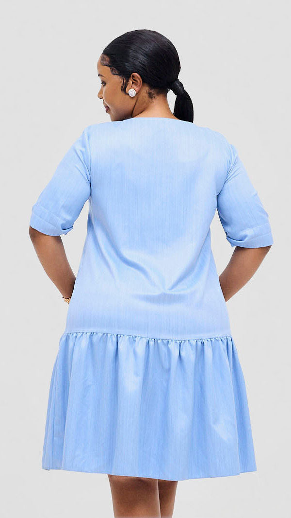 Blue Shift Dress