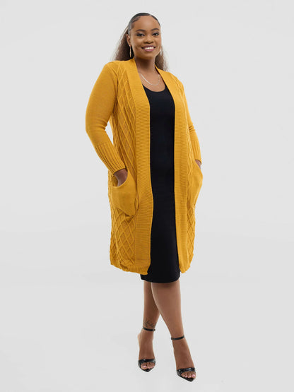 The Fashion Frenzy Waterfall Cardigan - Yellow